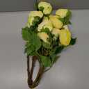 Yellow Ranunculus Artificial Flowers,3PCS 18 Heads Realistic Fake Peonies Faux Silk Ranunculus Flowers with Stems for Centerpieces Arrangements Wedding Party Home Decoration(Yellow)