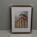 12x16 Picture Frame | Solid Oak Wood 12x16 Poster Frame | 12x16 Picture Frame With Mat For 8.5x11 | Tempered Glass And Hanging Hardware Included | 16 By 12 Picture Frame Wood (Walnut, 1 Pack)