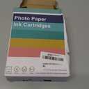 Compatible for M100/M200 4x6" Photo Printer 80 Sheets Photo Paper & 2 Ink Cartridges Refill,80 Sheets 4"X 6" Photo Paper Glossy and Two Ribbons for DHP512/DHP513 Printer