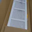 24x6 Duct Opening | Steel Return Air Grille | Vent Cover Grill for Sidewall and Ceiling | HVAC Cold Air Intake Grille | White | Outer Dimensions: 25.75"W X 7.75", 24''Wx6''H [Duct Opening]