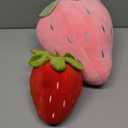 zhidiloveyou 2PCS 9" Strawberry Plush Pillow Soft Stuffed Fruit Toy for Kids Adults