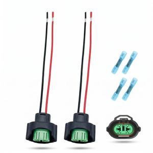 Universal Fit H8 H9 H11 880 881 Female Adapter Wiring Harness - OEM Headlight & Fog Light Connector Pigtail - Compatible with Toyota, GMC, Chevy, Honda, Jeep, Ford, Dodge - LED Bulb Retrofit Kit