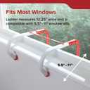 Kidde Fire Escape Ladder, 2-Story Rope Ladder, Extends to 13-Feet, Anti-Slip Rungs