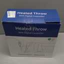 Heated Blanket Electric Blanket Throw Size, Super Soft Cozy Upgraded Flannel Heating Blanket with 9 Heating Levels & 1-9 Hours Auto Off, Fast Heat & Overheat Protection, 50" x 60", Blush White