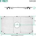 Serene Valley Sink Bottom Grid 27-9/16" X 14-7/16", Centered Drain with Corner Radius 3/8", Sink Protector SVH2815C
