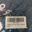 PORRCEY Juniors Short Sleeve Sequin Funny Dress Shirts (Small, 1 Black 2)