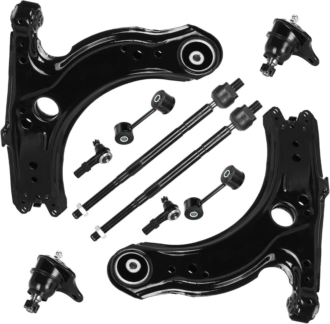 Front Lower Control Arm Assembly Fit for 2001-2010 Volkswagen for Beetle 2003-2006 for Golf 2001-2005 for Jetta K640176-10pc Set