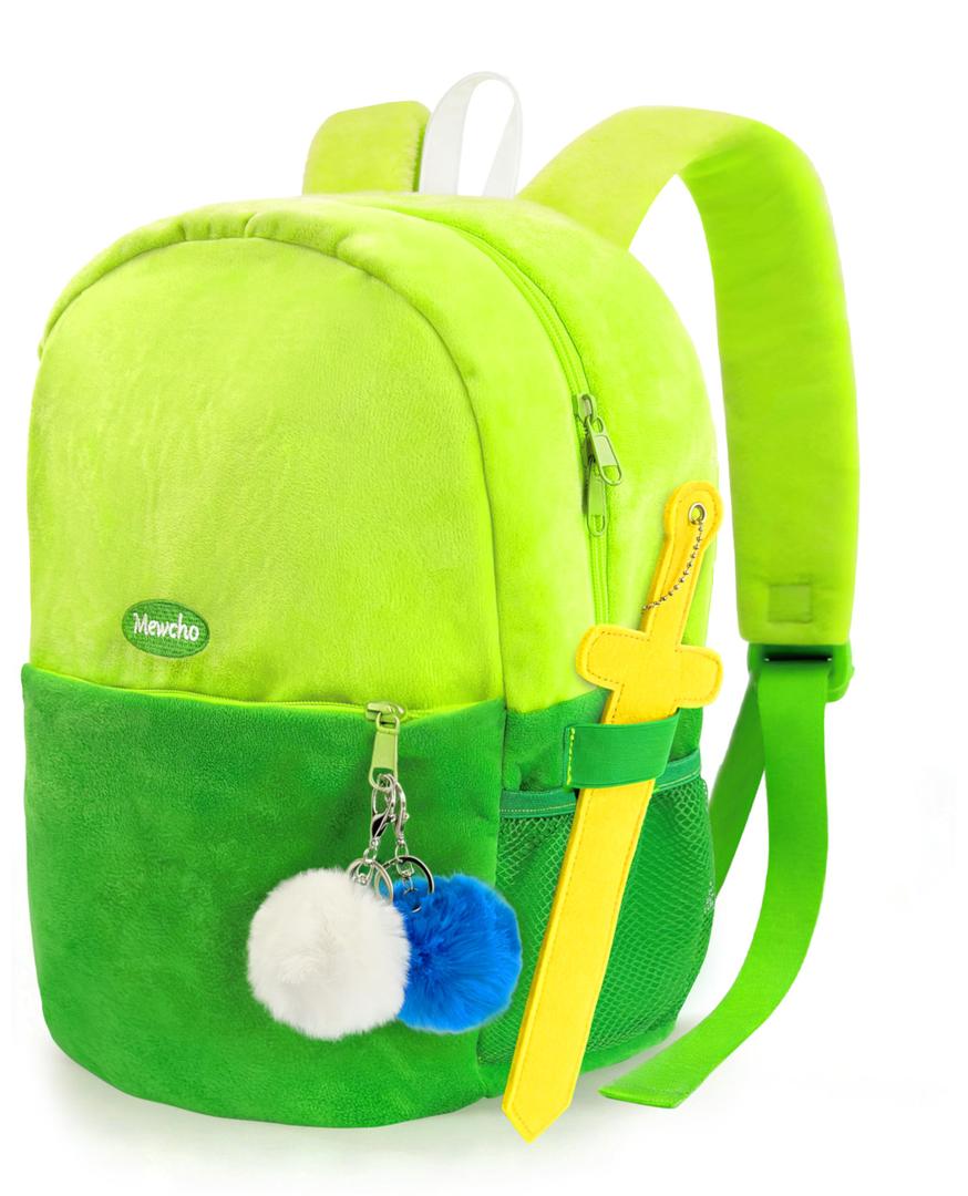 Green Backpack 15.35” for the Human Costume, Cartoon Green Bag Merch Gifts Character Cosplay Accessories for Adults