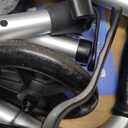 Folding Walker with 2 Precut Tennis Balls, 5" Wheels Lightweight Walkers for Seniors and Adults, Supports Up to 350 Pounds, Adjustable Height, Compact Standard Walker