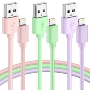 iPhone Charger Fast Charging Apple MFi Certified 3Pack 3ft USB to Lightning Cable iPhone Charger Cord Compatible with iPhone 14/13/12/11 Pro Max/XS MAX/XR/XS/X/8/7 Plus iPad AirPods