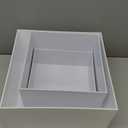 PecMuikee Buffet Risers, Food Risers for Buffet Table, Display Stand Shelf for Catering Dessert Collectibles Jewelry Figures Show, Acrylic Cube Display Nesting Risers with Hollow Bottoms 3PCS 8"9"10"