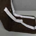 Sintuff Recliner Leg Rest Cushion Sofa Footrest Pillow with Cover Half Moon Bolster Pillow Under Knee Pillow for Sleeping On Back Alleviating Pain, 19.7 x 8 x 3.5 Inch (Coffee)