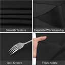 Fivenl 8 Pack Round Tablecloth 90 Inch Round Table Covers Bulk Washable Polyester Fabric Round Table Clothes for Wedding Party Reception Banquet Buffet Restaurant (Black, 90 Inch)