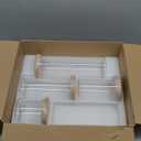 Airtight Glass Jars with Bamboo Lids, Glass Food Storage Containers Set - Set of 5 Kitchen Canisters for Sugar, Candy, Cookie, Rice and Spice Jars