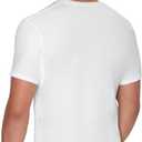 Hanes Men's Undershirt, Underarm Sweat Blocking Tee, White V-Neck T-Shirt, 3-Pack (White, XL)