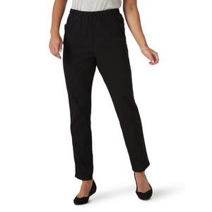 Chic Classic Collection Women's Stretch Elastic Waist 10 Petite, Black Denim