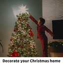 350 LED Christmas Decorations Star String Lights Waterproof Waterfall StarLights 8 Light Modes Remote & Timer,Waterproof Seasonal Lighting Decor for Home Xmas Tree Yard Wedding Party (Cool White)