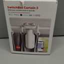 SwitchBot 2025 Automatic Curtain Opener 3 Rod-Bluetooth Remote Control, WiFi&Smartphone Control, Upgraded High-Performance, Add Hub to Work with Alexa, Google Home, HomeKit