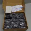 Ravinte 30 Pack 15 Pairs Semi-Overlay 1/2 inch Self-Closing Face Frame Cabinet Hinges Matte Black Half Wrap-Around Kitchen Cabinet Door Hinges Face Mount Cabinet Hardware