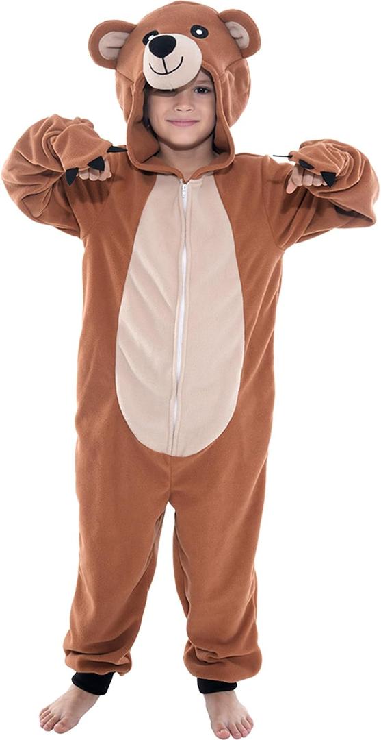Lingway Toys Unisex Kids Animal Onesie Costumes for Halloween and Christmas:Tiger,Lion,Bear,Donkey,Elephant,Wolf,Pig,Bat 4-6Y