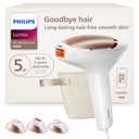 Philips Lumea 8000 Series IPL Hair Removal Device, Permanent Laser Hair Reduction for Women & Men, Easy and Comfortable Use at Home, SenseIQ, 3 Attachments for Body, Face, Intimate, BRI937/03