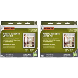 Frost King V95H, 62-Inch by 210-Inch, Clear (Pack of 2)