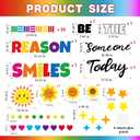 2 x YQUQWN Back to School Classroom Bulletin Board Decoration Set Be The Reason Someone Smiles Today Bulletin Board for Kindergarten Preschool Elementary Middle School Wall Door Classroom Decor