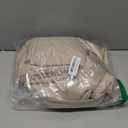 LAMIT Linen Curtains 84 inch Length 2 Panels, Grommet Thick Soft Light Filtering Curtains Privacy Living Room Window Drapes for Bedroom/Farmhouse, W52 x L84, Natural Beige