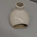 Off-white ceramic candle holder