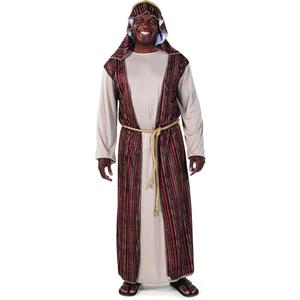 Fun Express Men's Deluxe Biblical Costume for Joseph  Premium Brown Tunic Robe Set for Bible Character Plays | Nativity Christmas Pageants, Church Events & Holiday Programs | One Size Fits