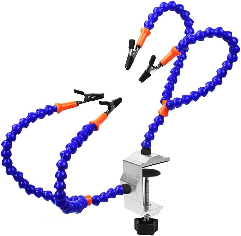 Helping Hands Soldering Clamp Aid,No Hands Soldering Wire Clip Holder  Great for In Field Soldering,Wire Welding Clamps for Automobile Maintenance (N-Y4BE-SY9)