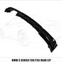 Rear Diffuser Compatible with 2012-2018 BMW 3 Series F30 F35 328i M-Performance Style Rear Bumper Lower Lip Diffuser Single Exhaust Two Outlet,  Gloss Black Single‑side dual exhaust