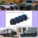 MORNYRAY Tire Covers 4 Pack,Waterproof Anti-UV Snow Sun Rain Tire Covers for RV,Truck, SUV, Trailer, Camper.