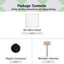 C&AHOME Cube Storage Organizer, 6-Cube Shelves Units, Closet Cabinet, DIY Plastic Modular Book Shelf, Ideal for Bedroom, Living Room, Office, 36.6" L x 12.4" W x 36.6" H Translucent White SBTM3506A