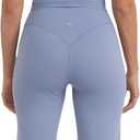 Organic Basics Women's Active Recycled Nylon 32" Flare Legging Pants (Blue, XL)