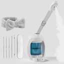 Facial SteamerFace Steamer for Facial Deep Cleaning, Vaporizador Facial for Esthetician and Nano Ionic Hot Steam for Face, Professional Facial Steamer with a Headband and Acne Needle Set.(Blue)