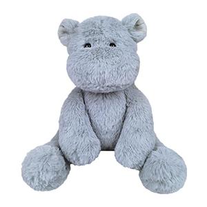 Doindute Gray Plush Hippo Stuffed Animal Toy, Soft Cuddly Plushie Hugger Toy for Boys & Girls, Gifts for Kids or Girlfriend, 8.5 Inches