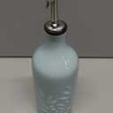 Sweejar Ceramic Olive Oil Dispenser Bottle, 20 Oz Relief Opaque Oil Cruet Protects Oil To Reduce Oxidation, Suitable for Storage Oil, Vinegar, Soy Sauce, Coffee Syrup, Liquids, Set of 1 (Light Blue)