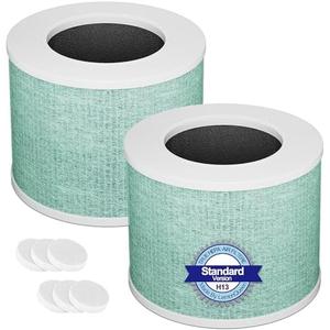 Core Mini Replacement Filter Compatible with LEVOIT Core Mini Air Purifier, Core Mini-P, 3-in-1 H13 HEPA Filter, Mini-RF Filter with Activated Carbon, Replace Part #Core Mini-RF, Toxin Absorber Filter