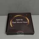 YuanDian Now Playing Vinyl Record Stand, Light up Display Holder for Vinyl Records, Wooden Acrylic Holder with Warm Light for Album Display Storage, Home Desk Decor for Music Lovers