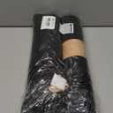 Leetaltree Round Placemats Heat and Slip Resistant Cotton Table Mats, Washable Bohemian Placemats for Dining Tables (Black, Set of 12)