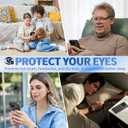 for Screen Protector iPhone 14 Pro (6.1 inch) [Anti-Blue Light], 2.5D Full Coverage 9H+ Tempered Glass, Reduce Eye Fatigue [Protect Eyes] HD Clear [2 Pack]