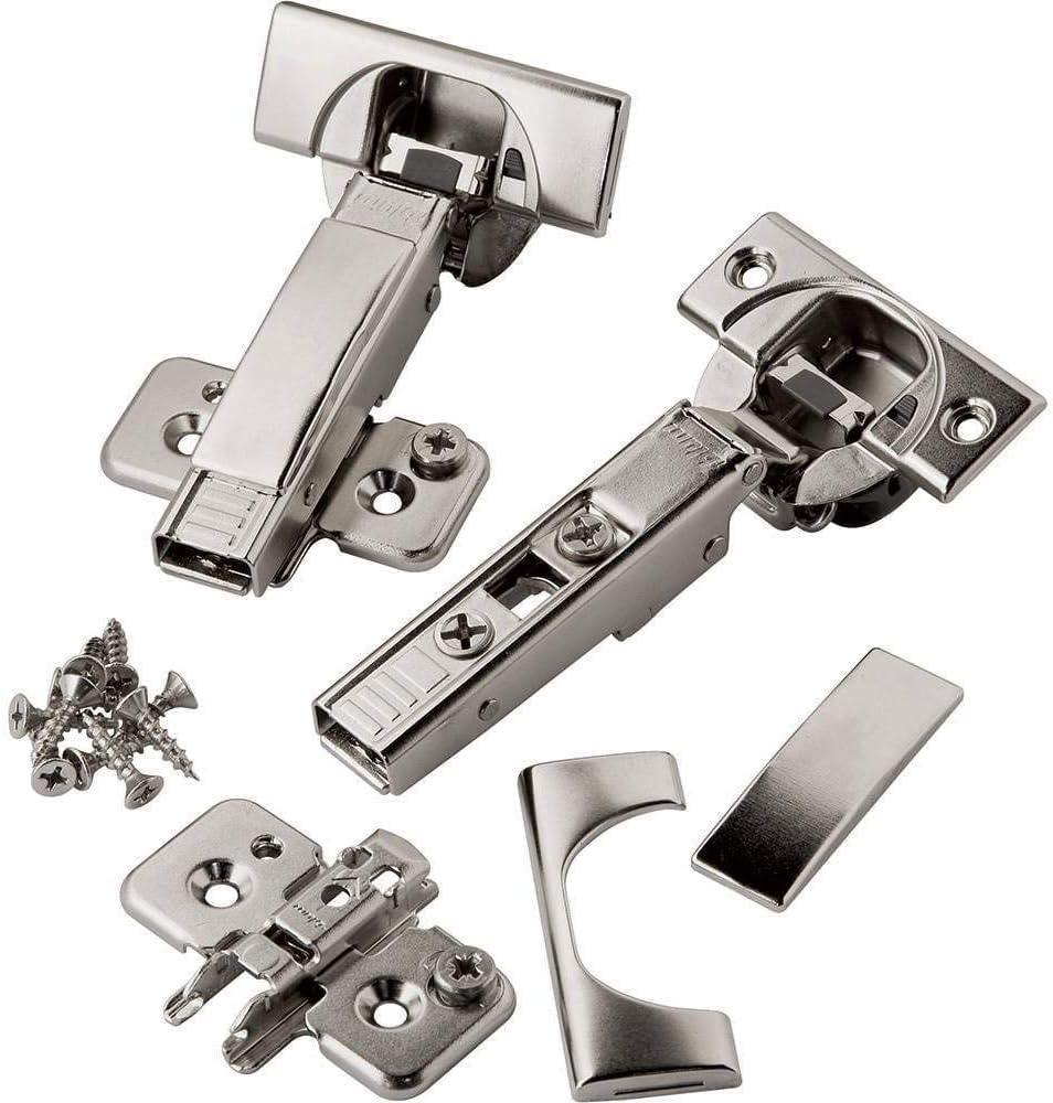 Full Overlay Blum 110 deg Soft-Close BLUMotion Clip Top Frameless Hinges, Pair by Blum