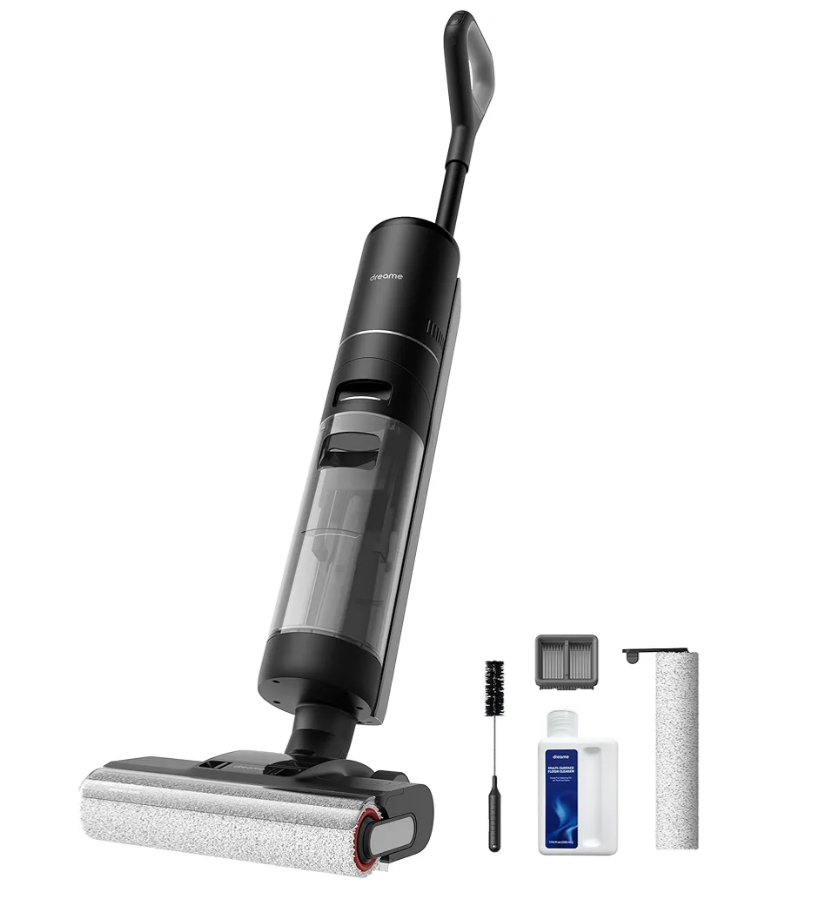 DREAME H12 PRO Vacuum Mop, Wet Dry Vacuum Cleaner for Hard Floor, Vacuum and Mop at The Same Time for Wet & Dry Messes, Auto Self-Cleaning, Edge to Edge Cleaning with Hot Air Drying
