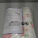 GarveeHome Runners for Hallways Non Slip, 2x6 Kitchen Runner Rug Pink and Green Rugs for Entryway Girls, Low Pile Soft Washable Runner Floral Bow Rug for Bedroom Dorm Nursery