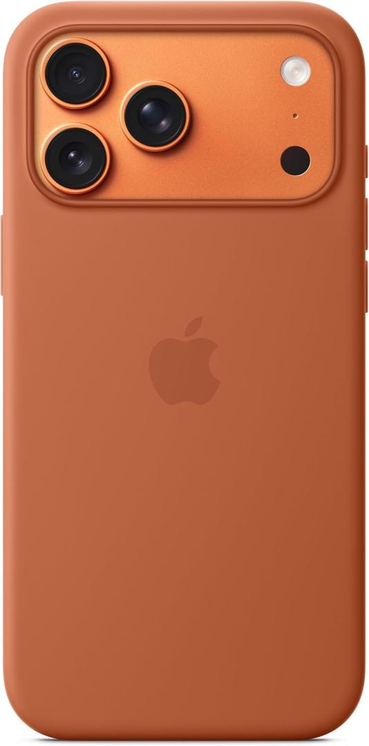 Apple iPhone 17 Pro Max Silicone Case with MagSafe and Camera Control: Lightweight Phone Case, Wireless Charging Compatible, Smooth Matte Finish; Terra Cotta