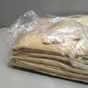 Anytime Home Curtains Blackout and Sheer Layered Solid Window Curtain Panel Pair with Grommet Top, 52Wx72L,Beige