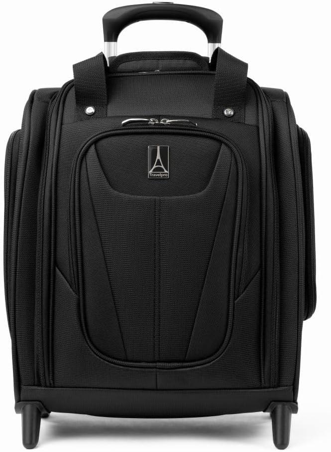 Travelpro Luggage Maxlite 5 Softside Lightweight Rolling Underseat Compact Carry on Upright 2 Wheel Bag, 15-Inch  Black