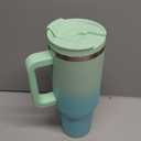 BJPKPK 40 oz Insulated Tumbler With Lid And Straw Stainless Steel Tumblers Cup With Handle For Women And Men,Mint
