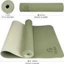 Gruper Yoga Mat Non Slip, Eco Friendly Fitness Exercise Mat with Carrying Strap,Pro Yoga Mats for Women,Workout Mats for Home, Pilates and Floor Exercises